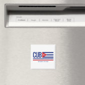 Cuba ISO Code Alpha 3 Design Magnet (In Situ (Geschirrspüler))
