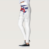 Cuba Libertad y Vida Cuban Protest Flag SOS C Leggings (Links)