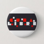 CUBA LIBRE Black Red White Rim Button (Vorderseite)