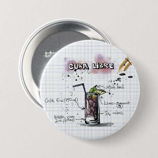 Cuba Libre Button (Vorne & Hinten)