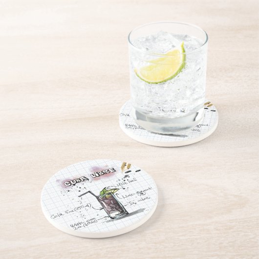 Cuba Libre Getränkeuntersetzer (Seite)