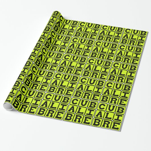 Cuba Libre, Highball Cocktail Geschenkpapier (Ungerollt)