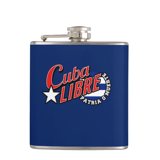 Cuba Libre Motto Flachmann (Vorderseite)