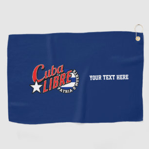 Cuba Libre Motto Golfhandtuch