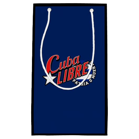 Cuba Libre Motto Kleine Geschenktüte (Vorderseite)