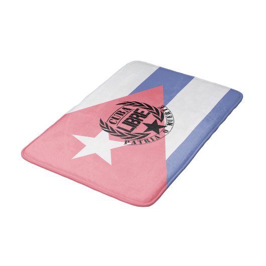 Cuba Libre Motto Laurels Badematte (Schrägansicht)