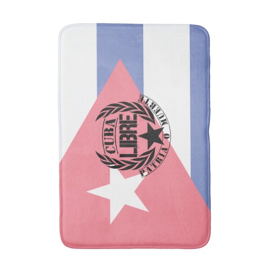 Cuba Libre Motto Laurels Badematte (Vorderseite Vertikal)