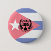Cuba Libre Motto Laurels Button (Vorderseite)