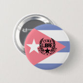 Cuba Libre Motto Laurels Button (Vorne & Hinten)