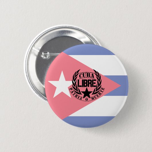 Cuba Libre Motto Laurels Button (Vorne & Hinten)