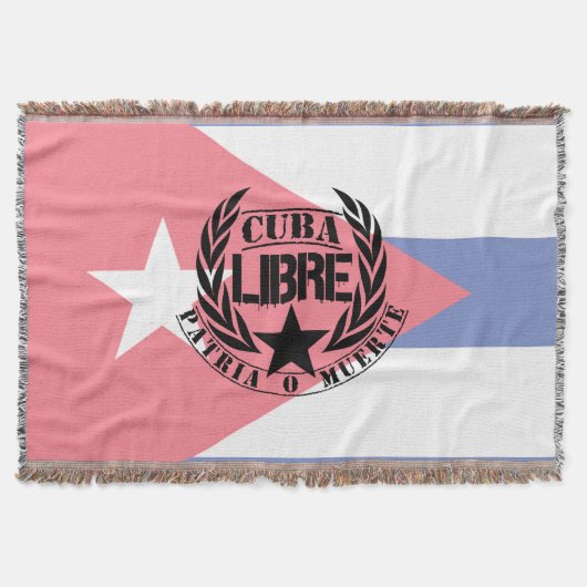 Cuba Libre Motto Laurels Decke (Vorderseite)