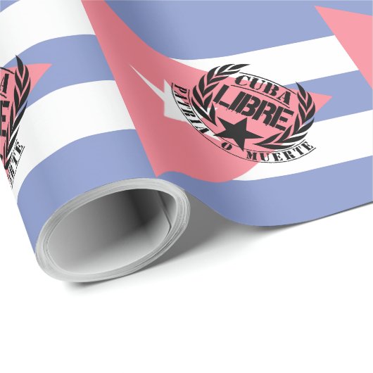 Cuba Libre Motto Laurels Geschenkpapier (Rolleneckpunkt)