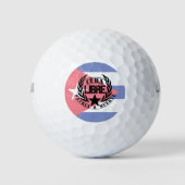 Cuba Libre Motto Laurels Golfball (Vorderseite)