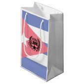 Cuba Libre Motto Laurels Kleine Geschenktüte (Vorderseite Schrägansicht)