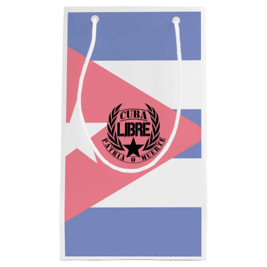 Cuba Libre Motto Laurels Kleine Geschenktüte (Vorderseite)
