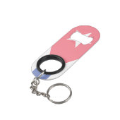 Cuba Libre Motto Laurels Mini Flaschenöffner (Rückseite Schrägansicht)