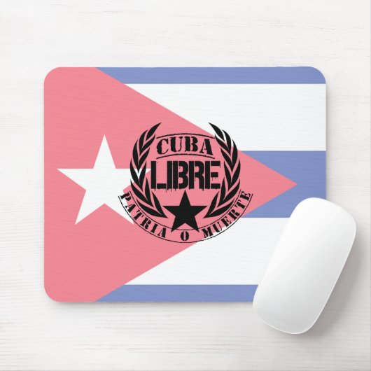 Cuba Libre Motto Laurels Mousepad (Mit Mouse)