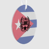Cuba Libre Motto Laurels Ornament (Vorderseite)