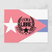 Cuba Libre Motto Laurels Postkarte (Vorderseite)