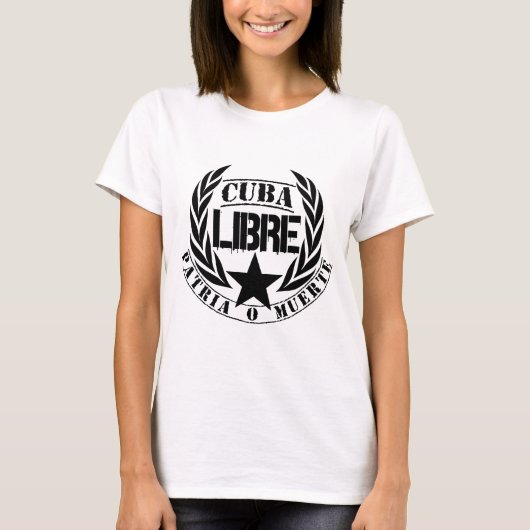 Cuba Libre Motto Laurels T-Shirt (Vorderseite)