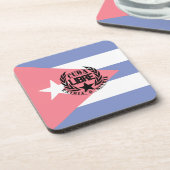 Cuba Libre Motto Laurels Untersetzer (Linke Seite)