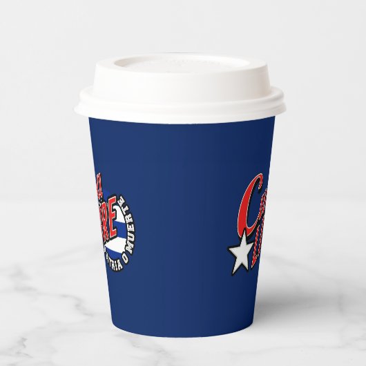 Cuba Libre Motto Pappbecher (Links)