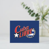 Cuba Libre Motto Postkarte (Stehend Vorderseite)
