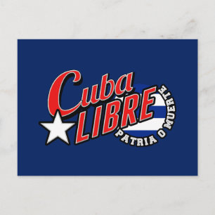Cuba Libre Motto Postkarte
