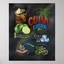 Cuba Libre Rezept Poster