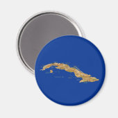 Cuba Map Magnet (Vorderseite/Rückseite)
