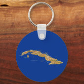 Cuba Map Schlüsselanhänger (Vorderseite)