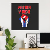 Cuba Patria Y Vida Kuba Flaggen Poster Wall Art (Heimbüro)
