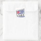 Cuba Pride X Flag Quadratischer Aufkleber (Tasche)