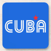 Cuba Retro Getränkeuntersetzer (Vorderseite)