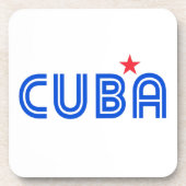 Cuba Retro Getränkeuntersetzer (Vorderseite)