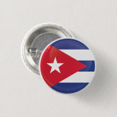Cuba Round-Icon-Flagge Button (Vorne & Hinten)