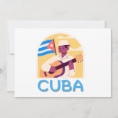 Cuba Salsa Vintag Einladung (Vorderseite)