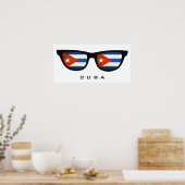Cuba Shades, benutzerdefinierte Text- und Farbpost Poster (Küche)