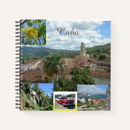 Cuba Travel Destination Notebook Notizblock (Vorderseite)