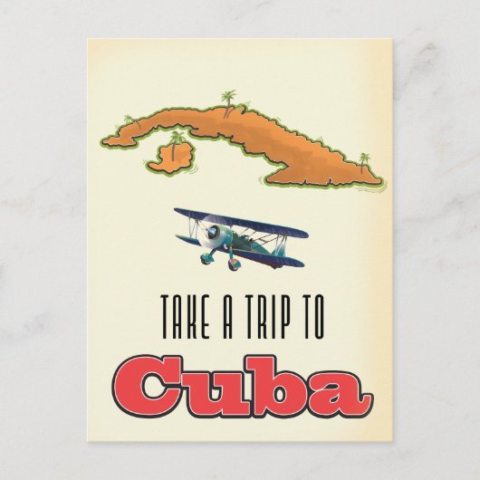 Cuba Vacation Poster Ankündigungspostkarte (Vorderseite)