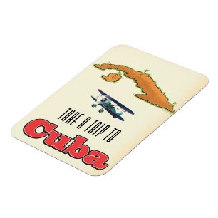 Cuba Vacation Poster Magnet