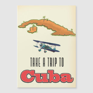 Cuba Vacation Poster Magnetkarte