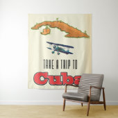 Cuba Vacation Poster Wandteppich (Beispiel)