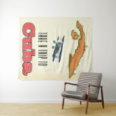 Cuba Vacation Poster Wandteppich (Beispiel (Horizontal))