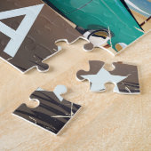 Cuba Vintag Retro Travel Print Puzzle (Seite)