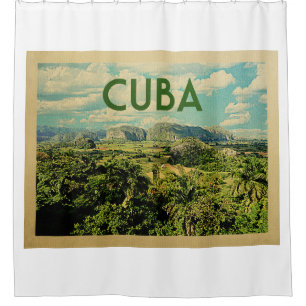 Cuba Vintage Travel Duschvorhang