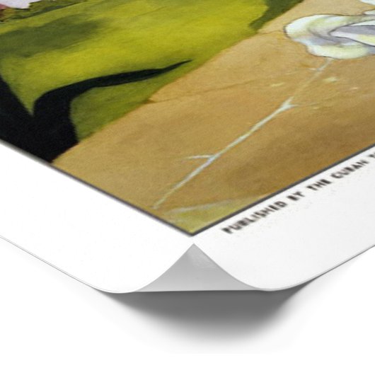 Cuba Vintage Travel Poster (Ecke)