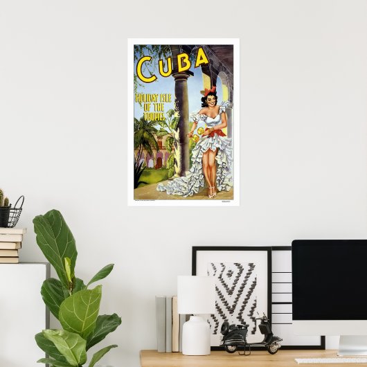 Cuba Vintage Travel Poster (Heimbüro)