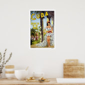 Cuba Vintage Travel Poster (Küche)
