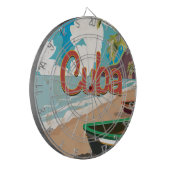 Cuba Vintage Travel Poster Dartscheibe (Vorderseite Links)